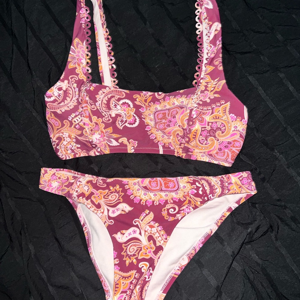Paisley Print Bikini Set